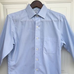 👔 Brooks Brothers Extra Slim Fit Striped Button Up Dress Shirt 👔
